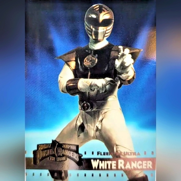 White Power Ranger🦸🏻 Mighty Morphin Power Rangers Trading Card 🔥 MMPR - Picture 1 of 2